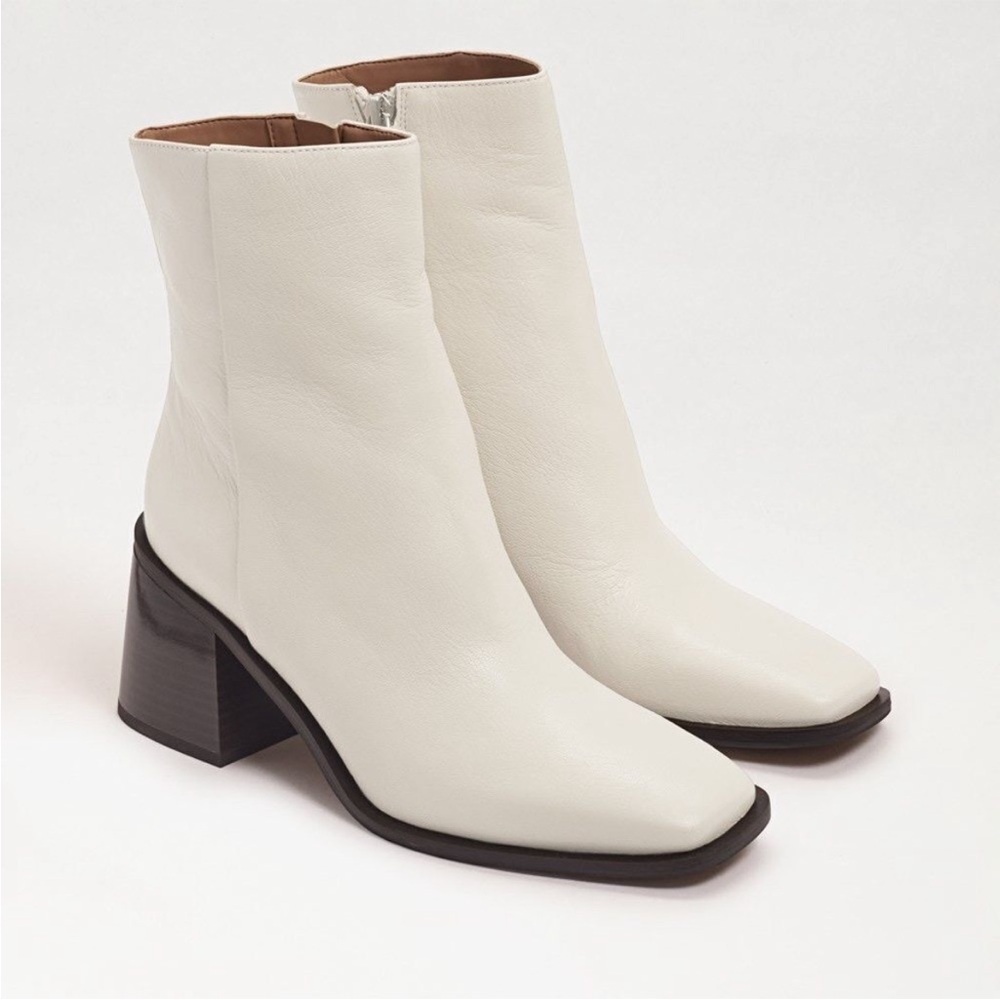 Sam Edelman WINNIE BOOTIE Cream Sz 10